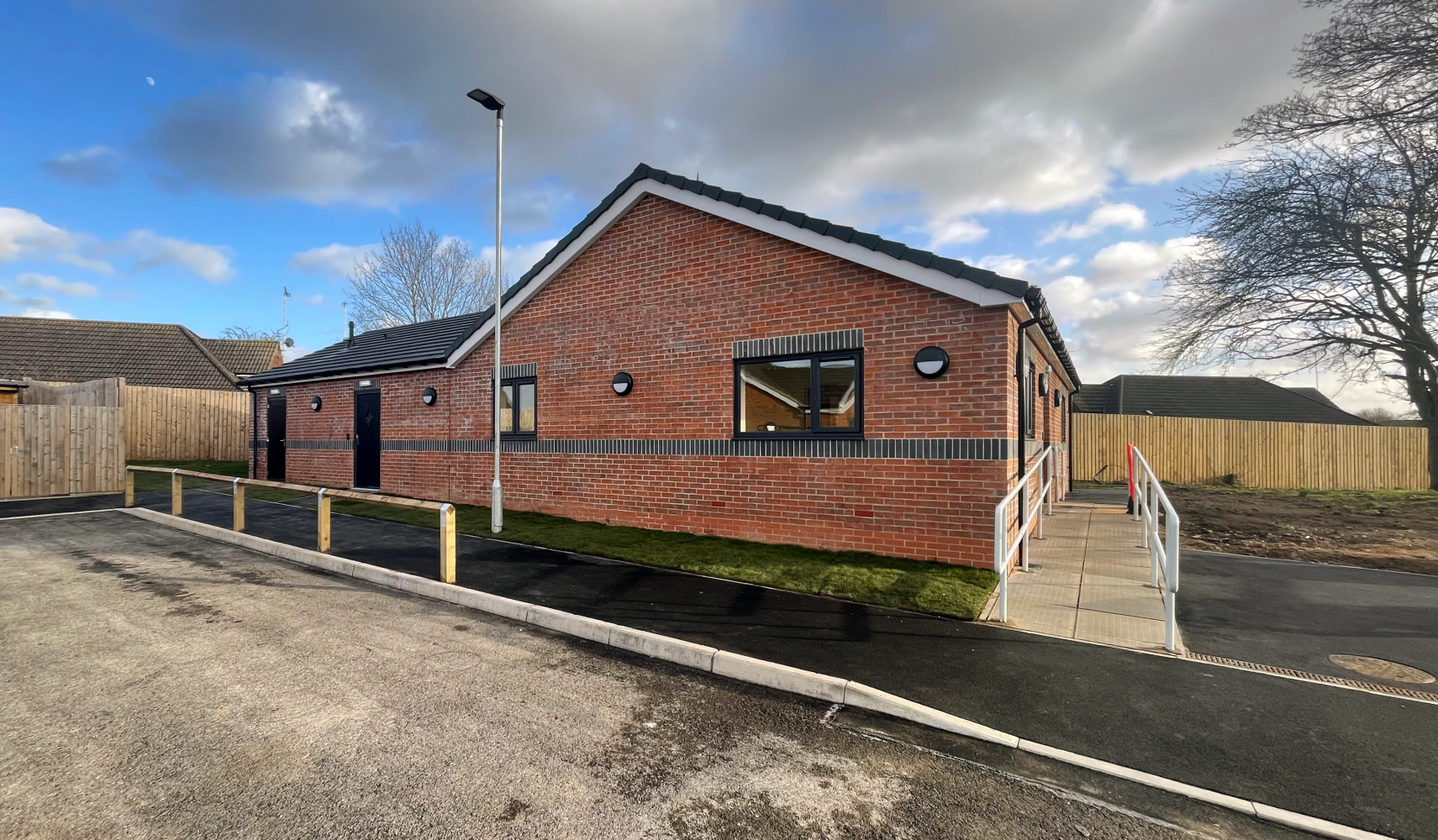 Accessible approach to the new sensory and staffing block